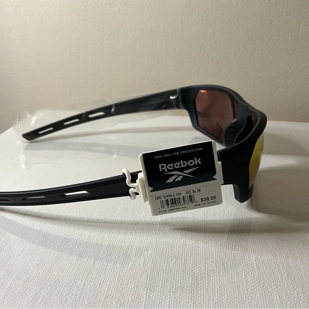 Reebok Black Sunglasses with Orange Lenses